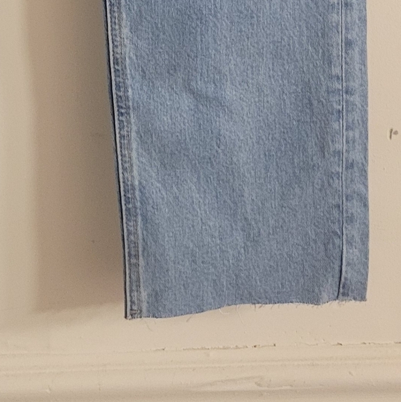 Nordstrom TopShop High Waist Straight Leg Jeans Size 12 - Picture 4 of 5